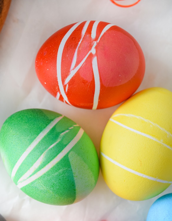 rubber bands easter eggs