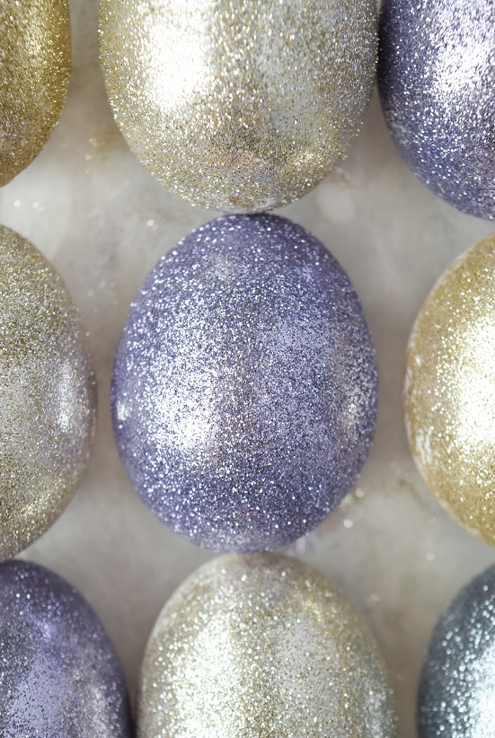 sparkly sparkle easter eggs