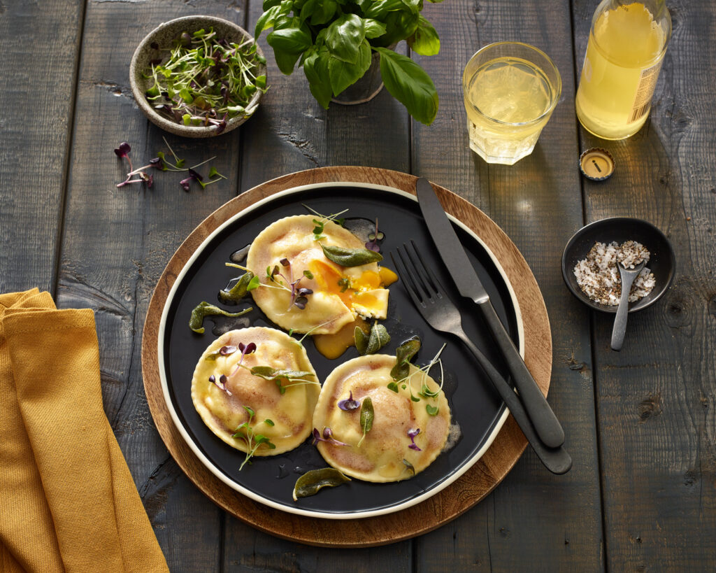 Runny Yolk Ravioli - Get Cracking